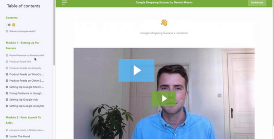 Dennis Moons - Google Shopping Success Course On The Market { Full Course Download }