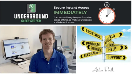 Aidan Booth – Underground Sales System { Full Course Download }