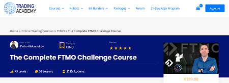 EA Trading Academy – The Complete FTMO Challenge 2023 [ Full Course Download ]