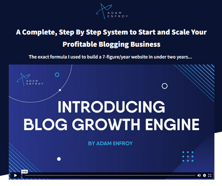 Adam Enfroy – Blog Growth Engine 2023 { Full Course + Video } Download