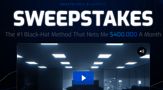 ChapeauNoir – Sweepstakes Blueprint – The #1 Black-Hat Method That Nets Me $400.000 A Month 2024 { Full Course Download }