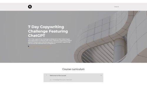 Ashton Shanks – 7 Day Copywriting Challenge Featuring ChatGPT【2023】{FULL COURSE + VIDEO}