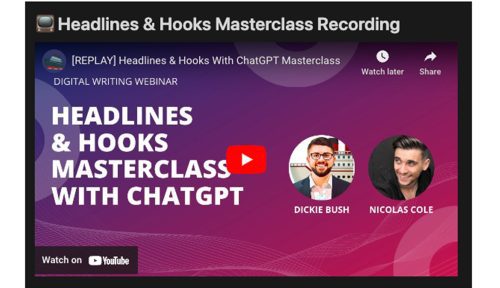 Ship30For30 – Headlines & Hooks Masterclass with ChatGPT【2023】{FULL COURSE + VIDEO}