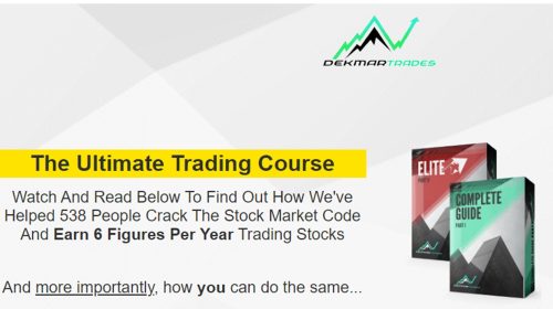 Dekmar Trades – Complete Trading Course【2023】{FULL COURSE + VIDEO}