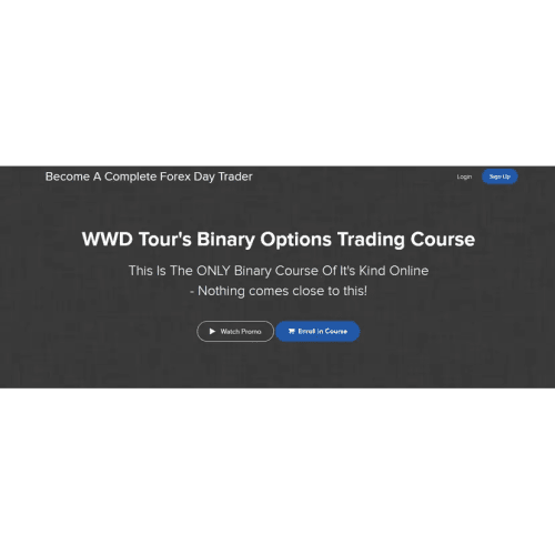 WWD Tour’s Binary Options Trading Course { Full Course with Lifetime Access} ( 4.5 GB)